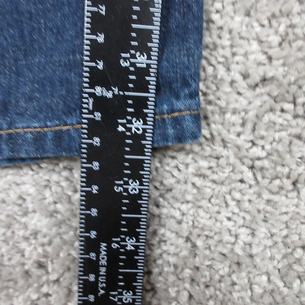 Levis Jeans Mens 36x32 Blue 514 Regular‎ Straight Whisker Faded Dark Denim Pants
